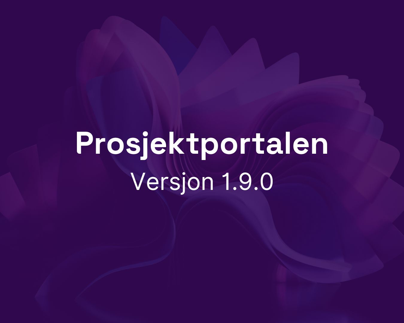Prosjektportalen versjon 1.9.0
